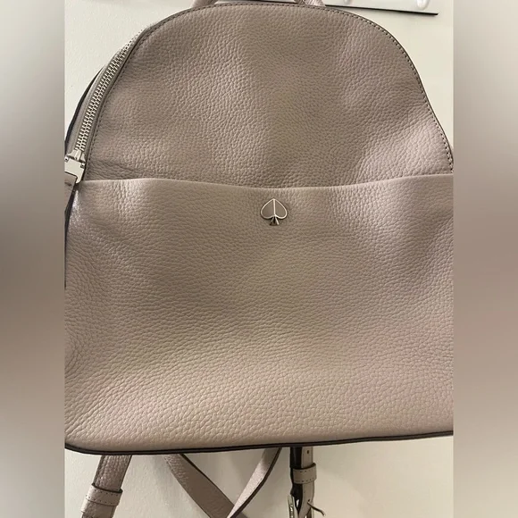 Kate Spade Polly Medium Backpack Warm Taupe - Picture 2 of 12